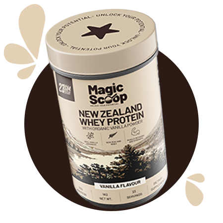 New Zealand Whey Protein With Organic Vanilla Powder